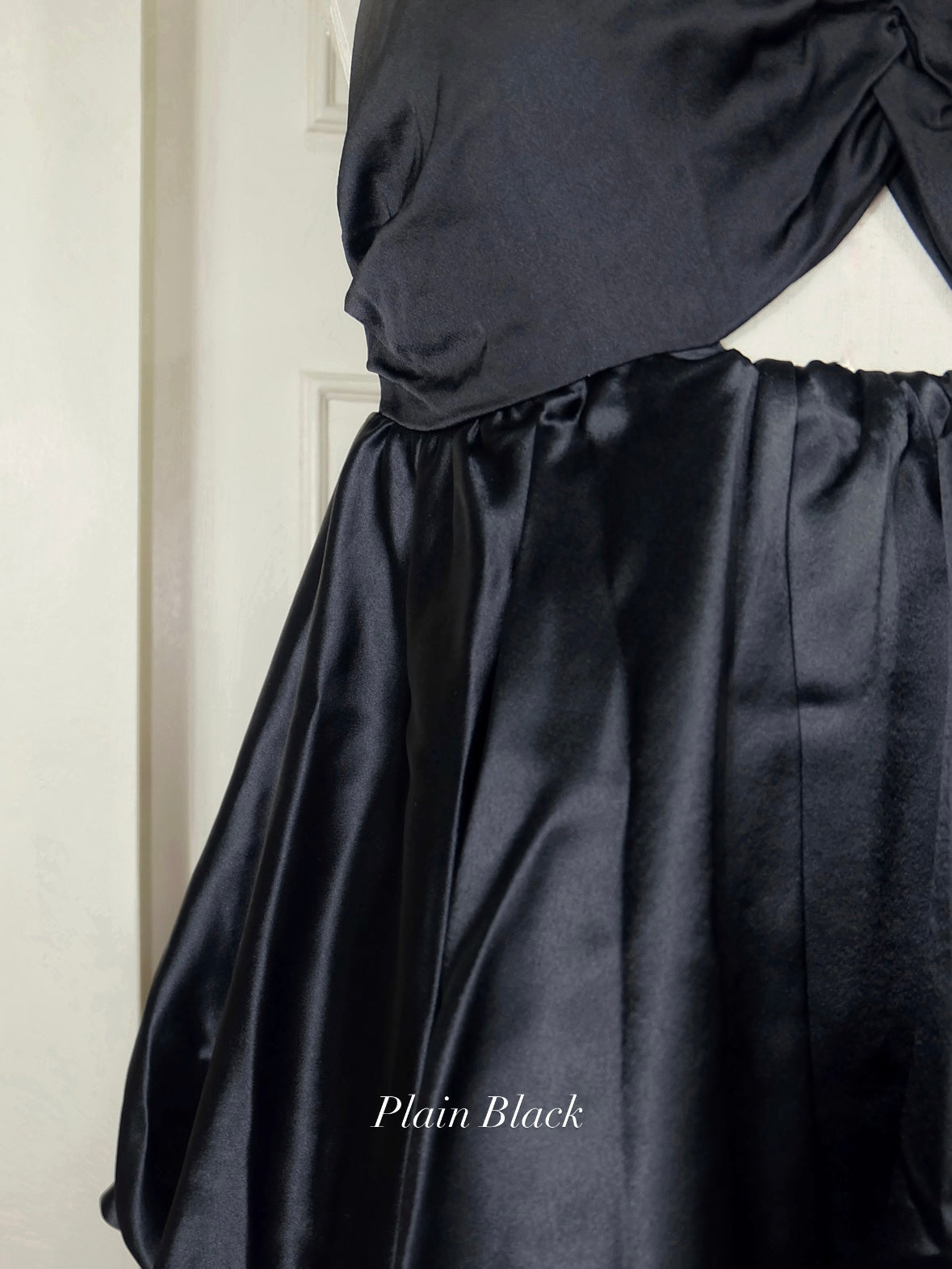 Elaine Silk Top Black