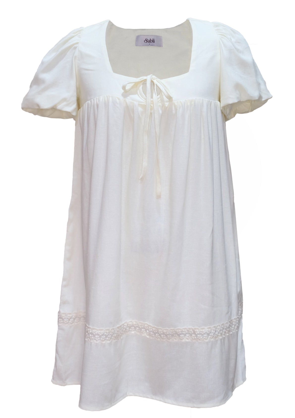 The Poet Babydoll Dress - Cream