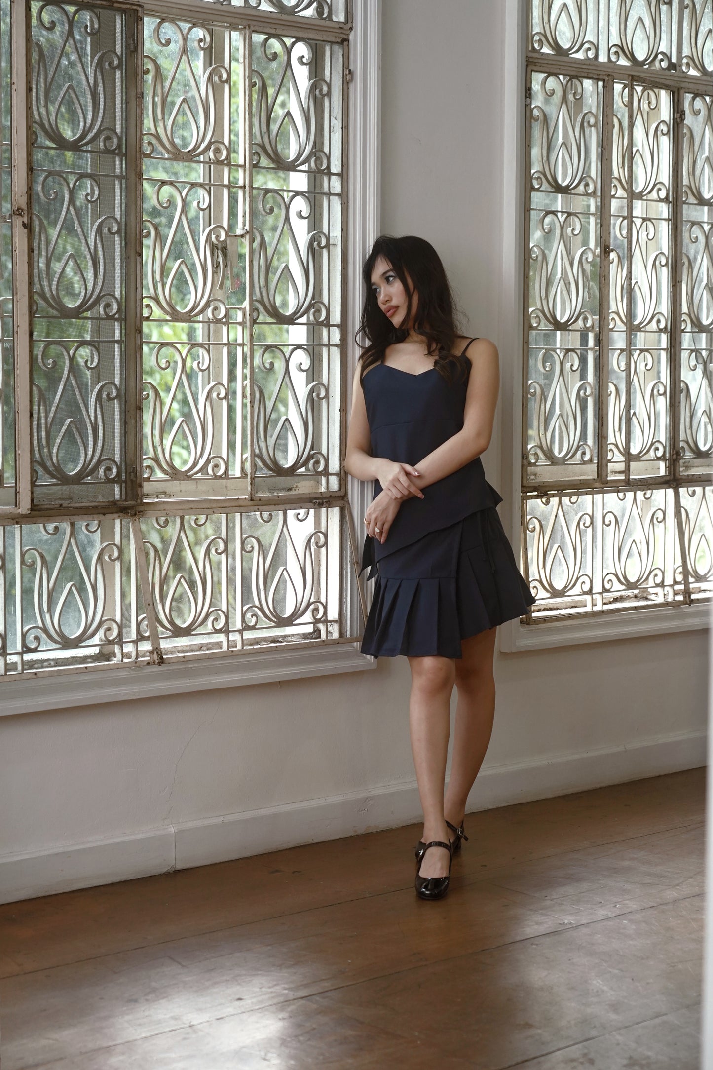 Iris Top Navy Blue