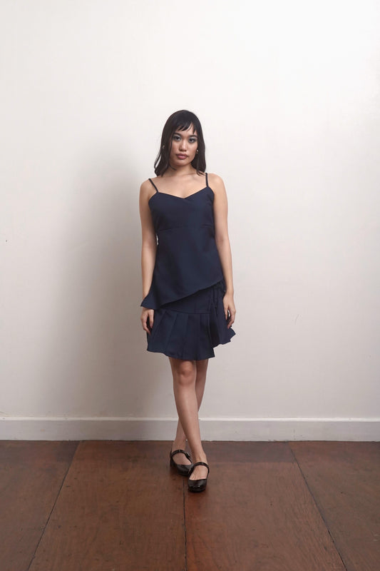 Iris Top Navy Blue