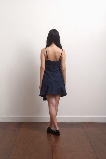 Iris Skirt Navy Blue