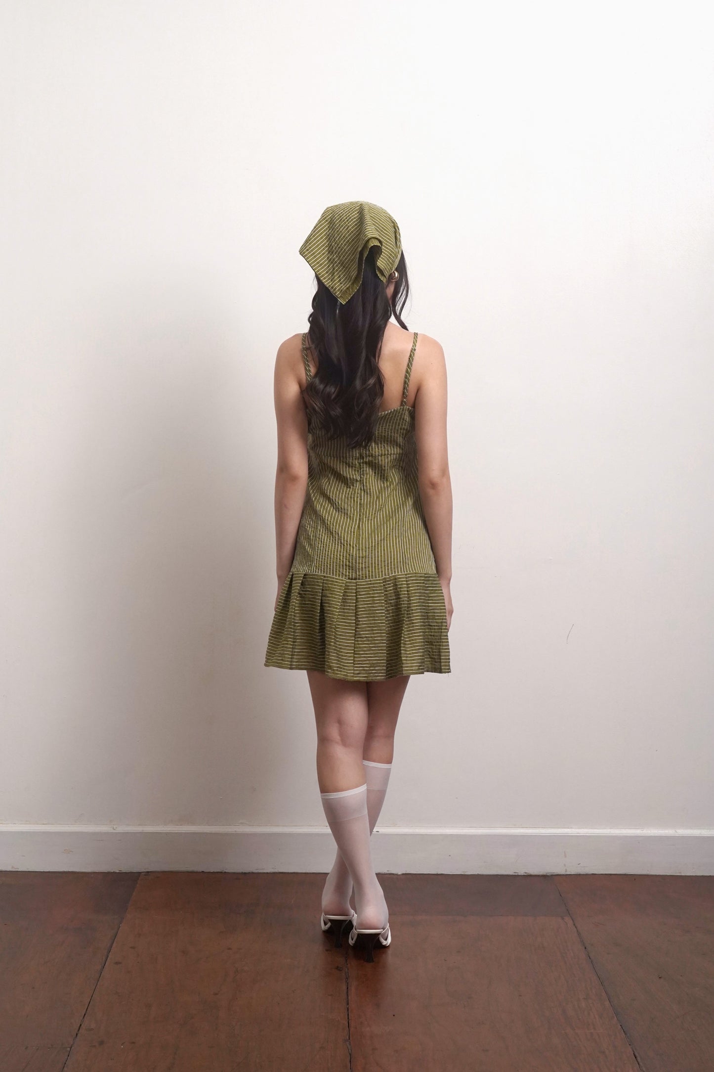 Sonia Dress & Scarf Olive Green